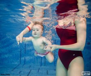 yapboz Yüzme bebekler için